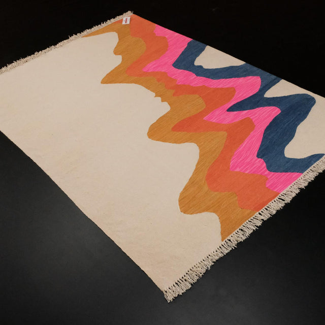 Studio Potato Terra Potta El Dokuma Kilim, rengarenk, 160x210 cm — Halıcızade