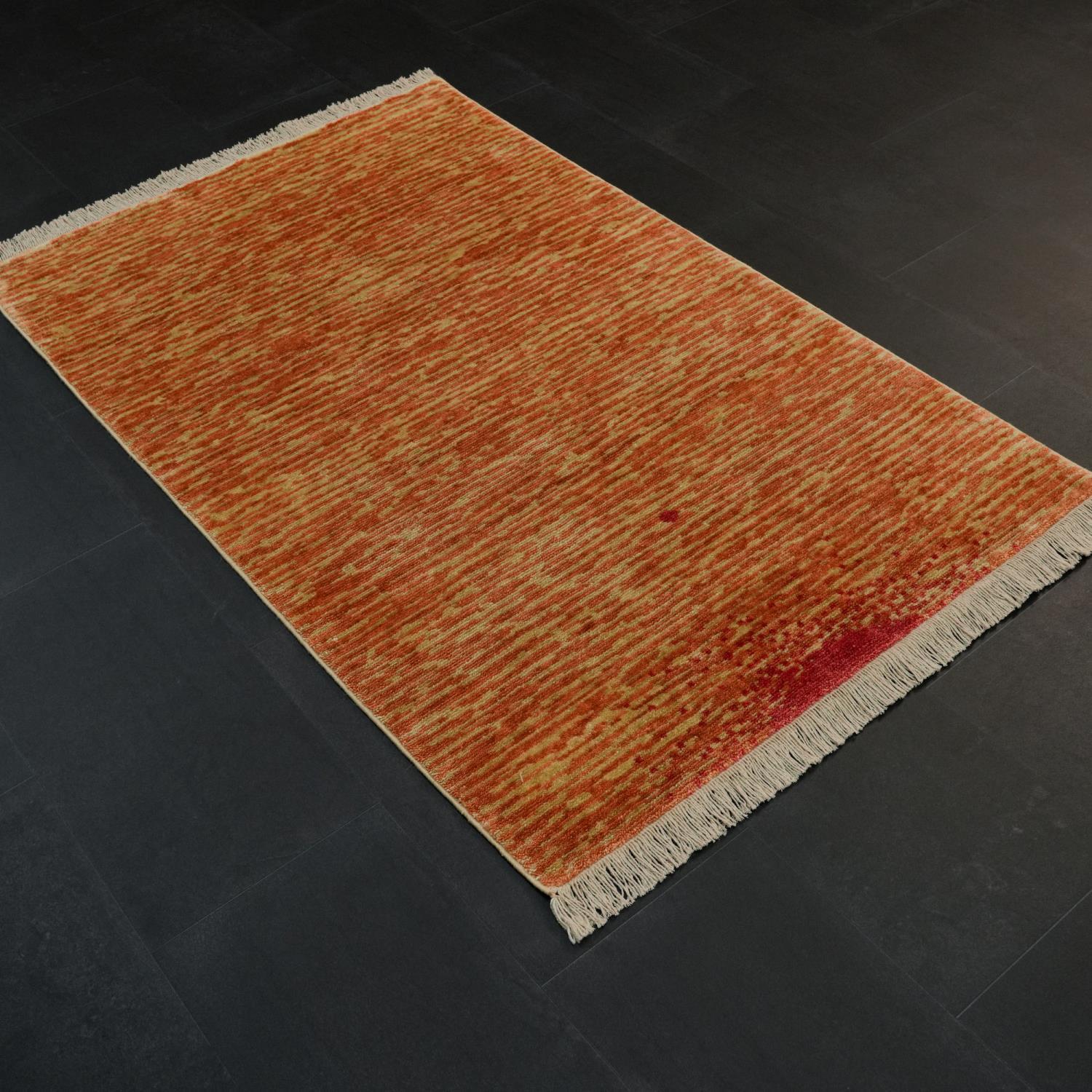 Tencel Terra Loom Woven Prayer Rug Side by Side