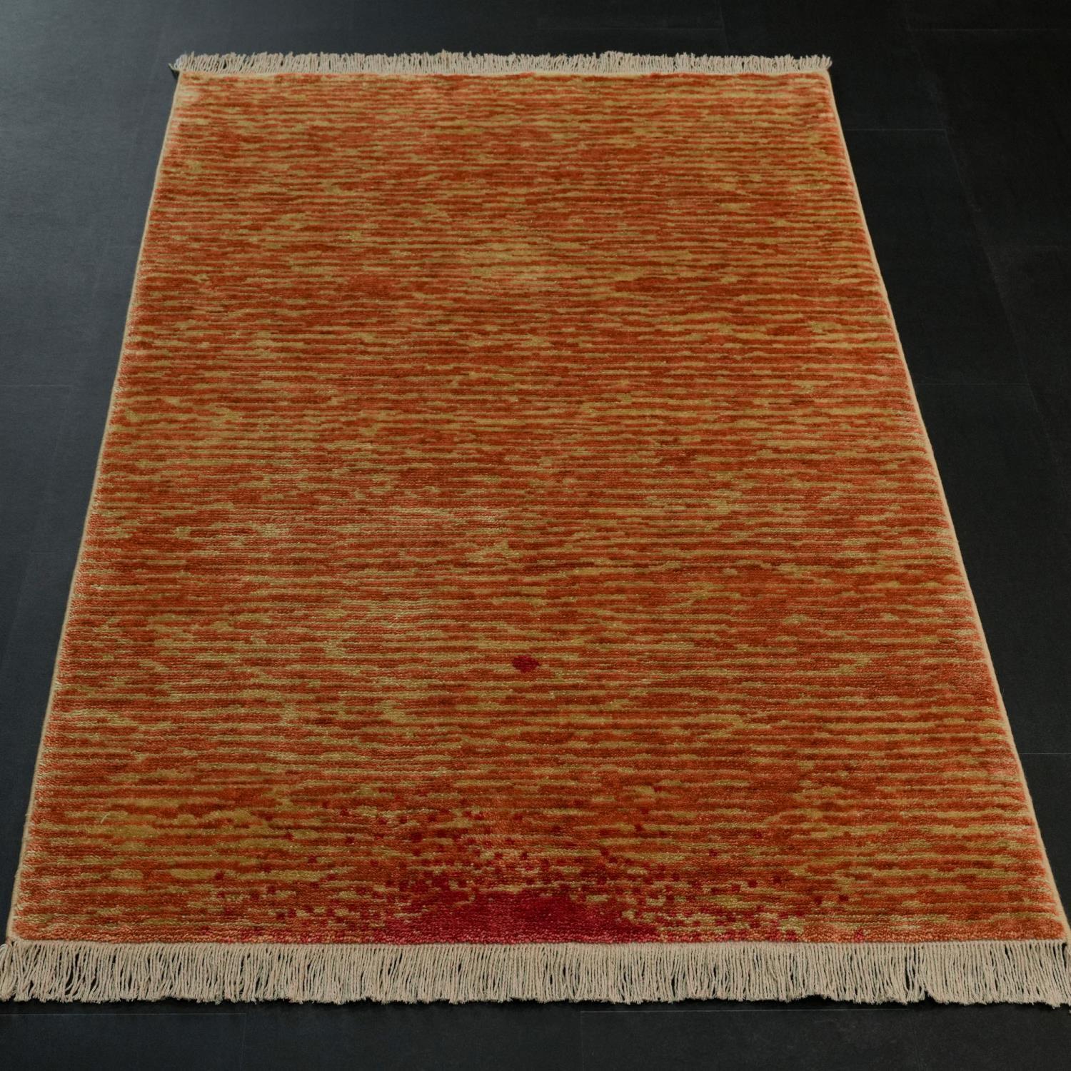 Tencel Terra Loom Woven Prayer Rug Side by Side