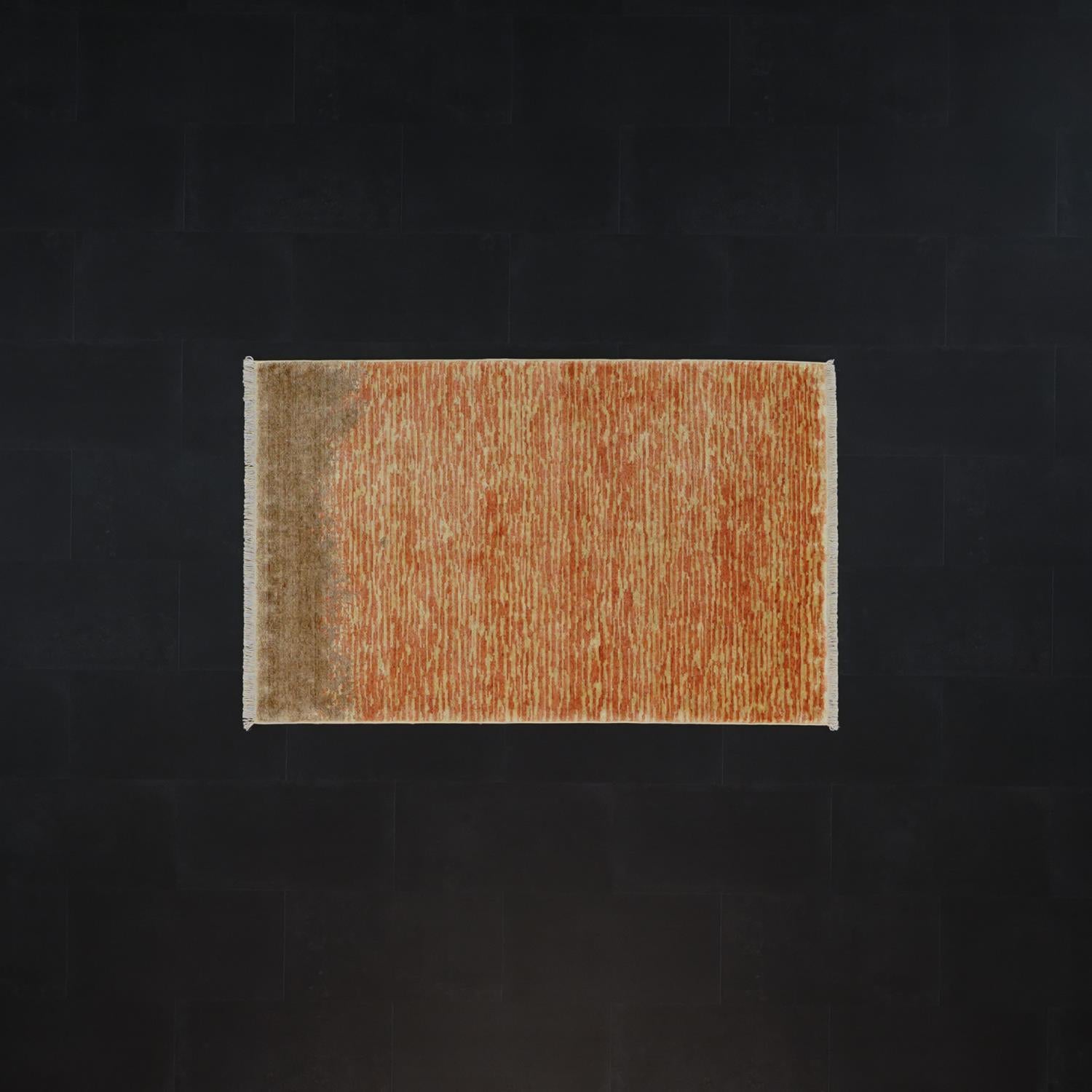 Terra Tencel Loom Woven Prayer Rug Side by Side