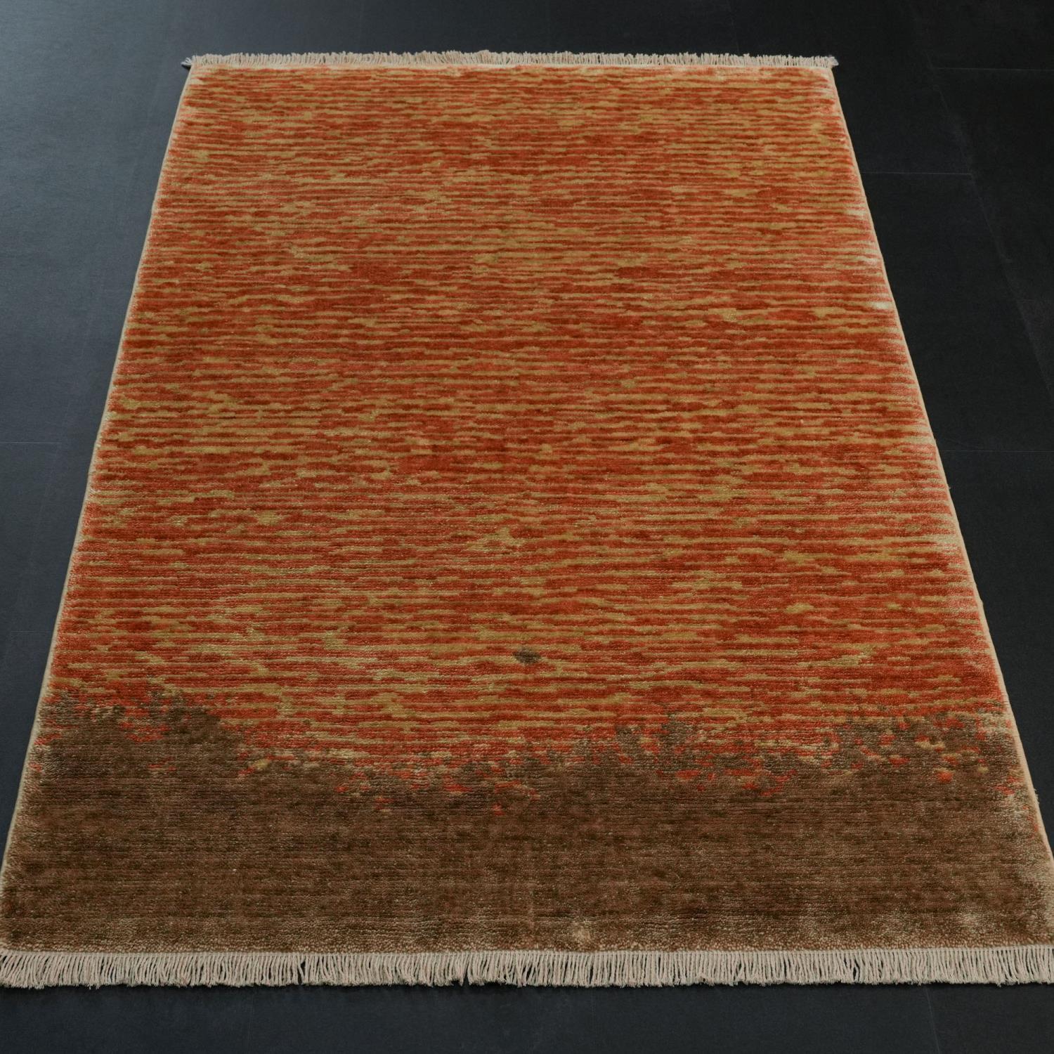 Terra Tencel Loom Woven Prayer Rug Side by Side