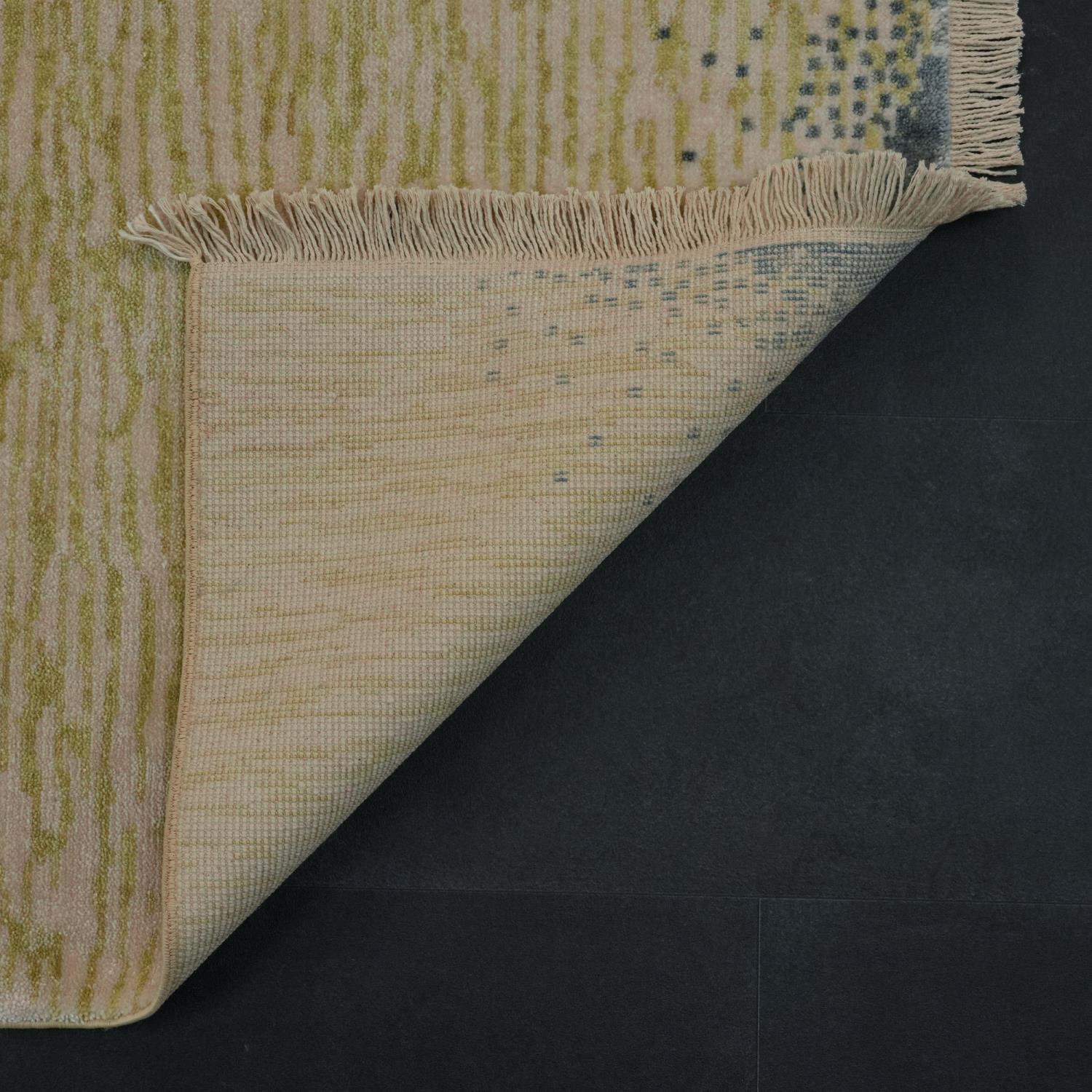 Green Tencel Loom-Woven Double Prayer Rug