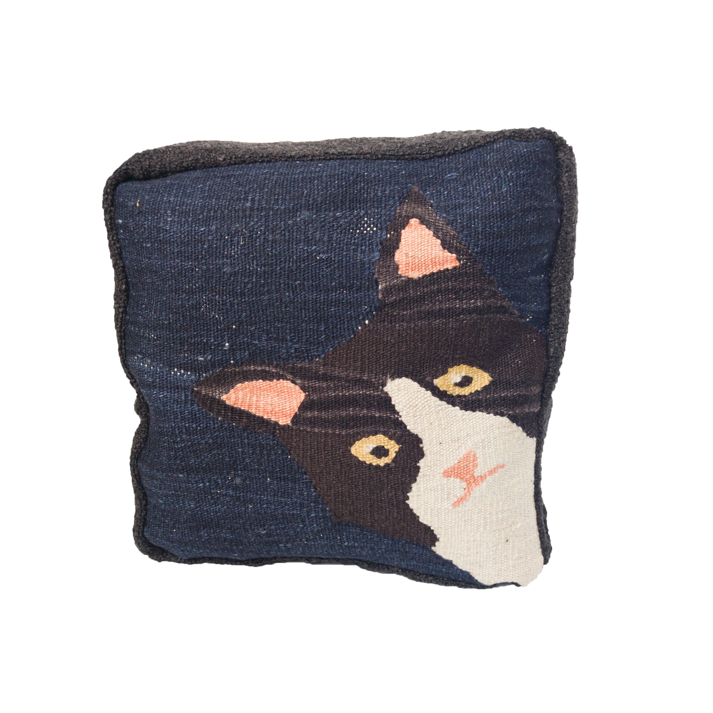 Studio Potato Meow Kedi Desenli El Dokuması Kırlent