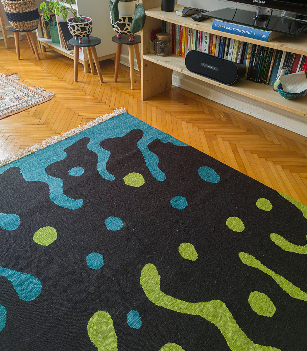 Studio Potato Drop Hand Woven Kilim
