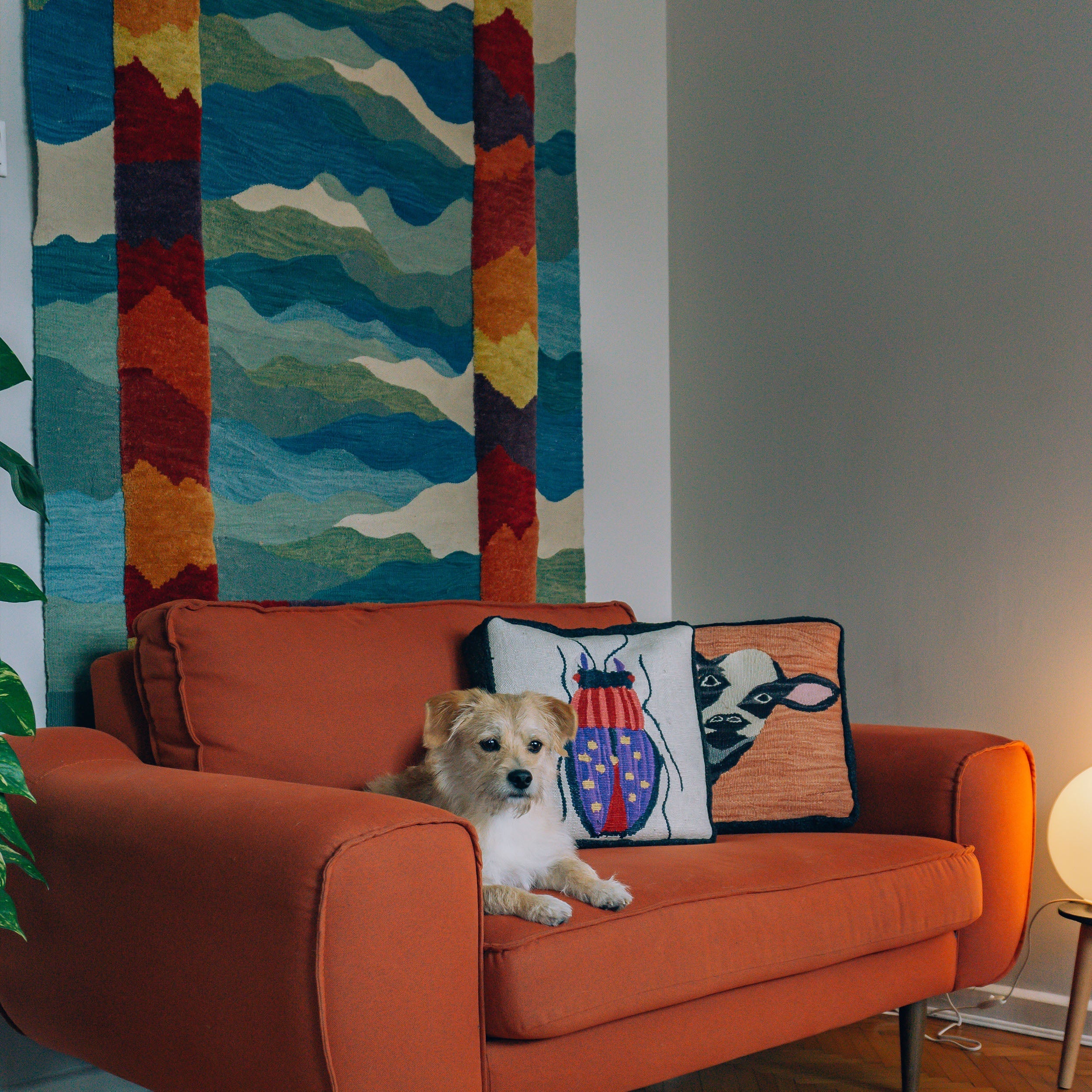 Studio Potato Kaleidoscope Yün El Dokuması Kilim