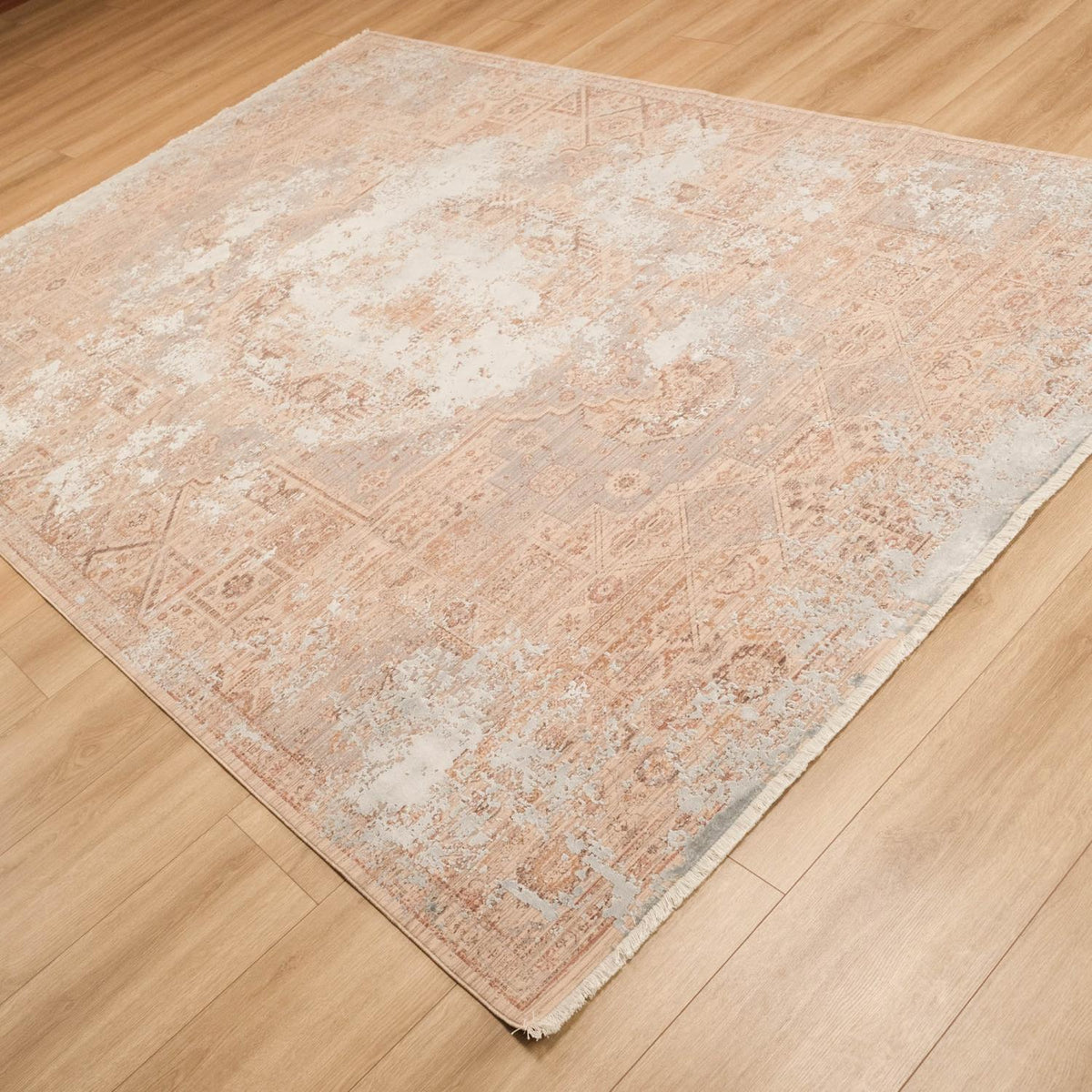 La Paz Serisi Vintage Desenli Makine Dokuma Halı, mavi, 160x230 – 200x290 cm — Halıcızade