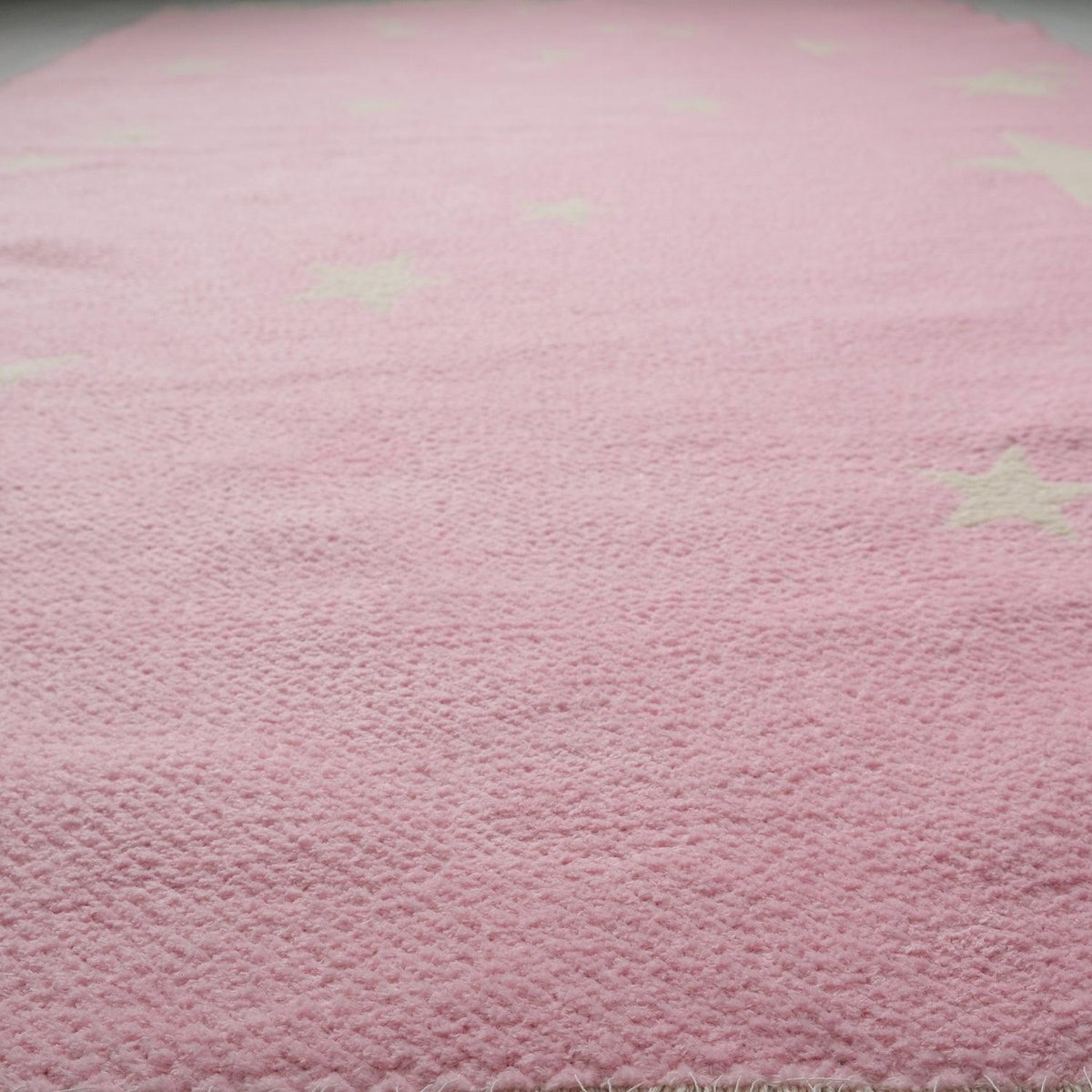 Eco Carpet Mia Cotton Plain Patterned Baby / Kids Room Machine Woven Carpet
