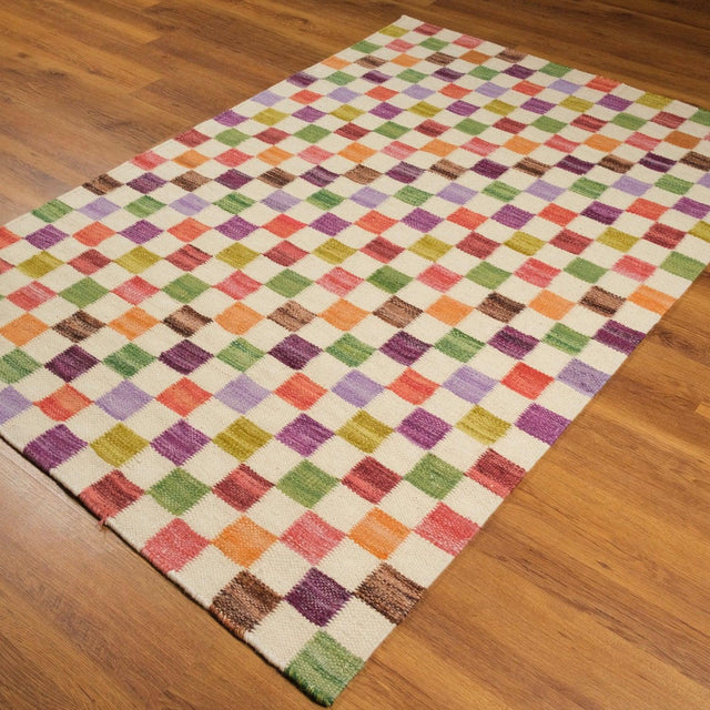 Geometrik Desenli El Dokuma Kilim, 120×180 cm Translation missing: tr.hz.card.alt_brand