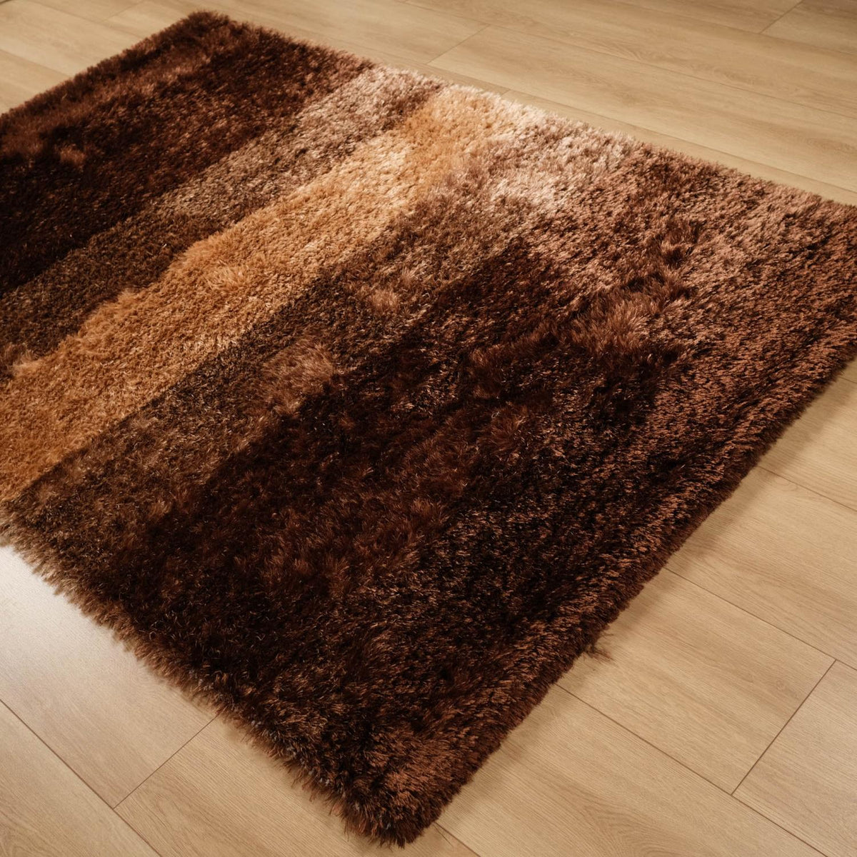 Shaggy Series Simple Patterned Hand-Woven Carpet
